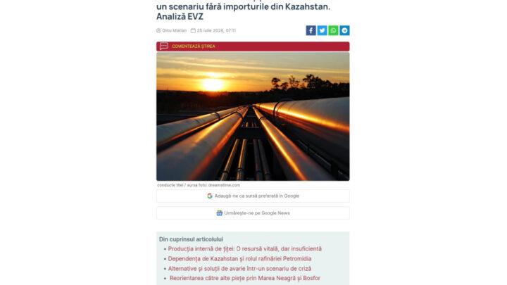 Rumıniya Azərbaycanı enerji təhlükəsizliyinin əsas tərəfdaşlarından biri hesab edir