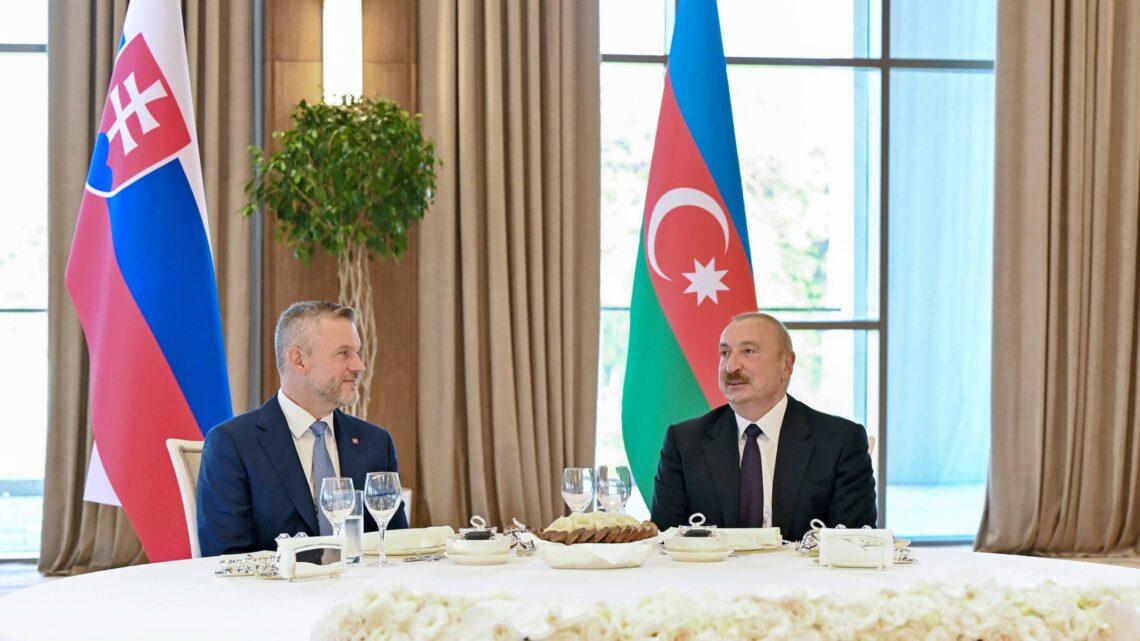 Prezident İlham Əliyevin adından Xankəndidə Slovakiya Prezidentinin şərəfinə rəsmi nahar verilib