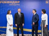 Prezident İlham Əliyev və birinci xanım Mehriban Əliyeva Qırğızıstanın paytaxtı Bişkek şəhərində keçirilən 6-cı Dünya Köçəri Oyunlarının açılış mərasimində iştirak ediblər