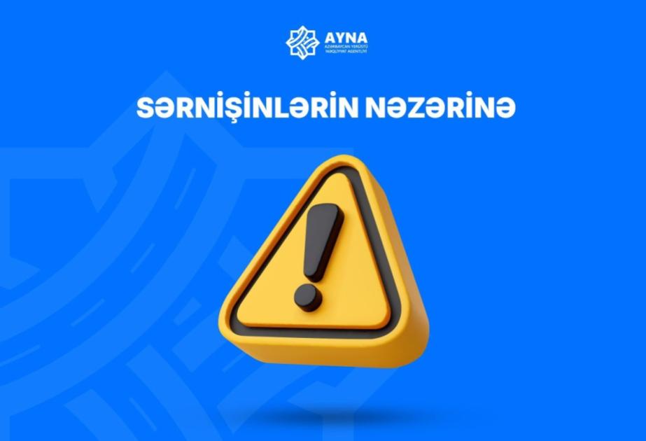 Paytaxtda 9 marşrutun hərəkəti alternativ küçələrlə təşkil edilib