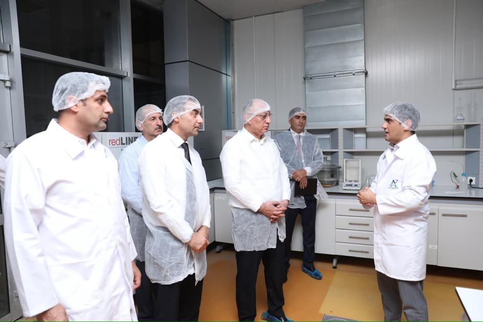 AQTA-nın sədri süd və süd məhsullarının emalı zavodunda olub