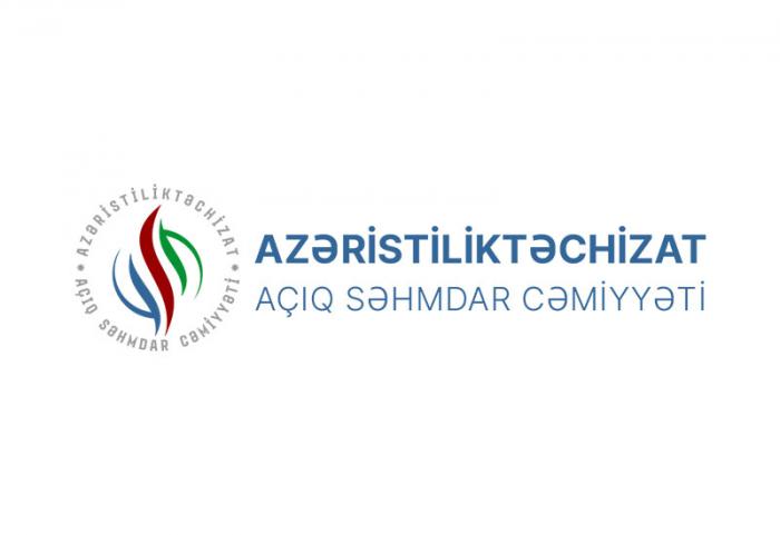 “Azəristiliktəchizat” ASC vətəndaşlara müraciət edib