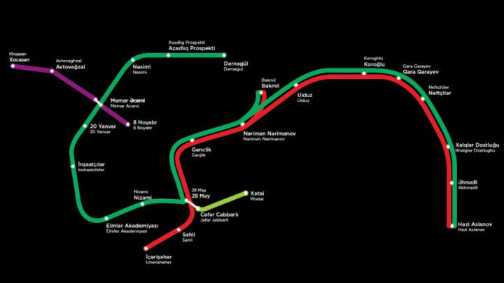 “Bakı Metropoliteni”ndə Yaşıl və Qırmızı xətlərin ayrılması layihəsinə avqustun 15-dən başlanılır