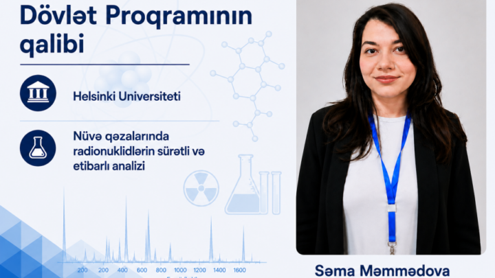 Nüvə təhlükəsizliyi üzrə tədqiqat aparan BMU məzunu Helsinki Universitetinə qəbul olub