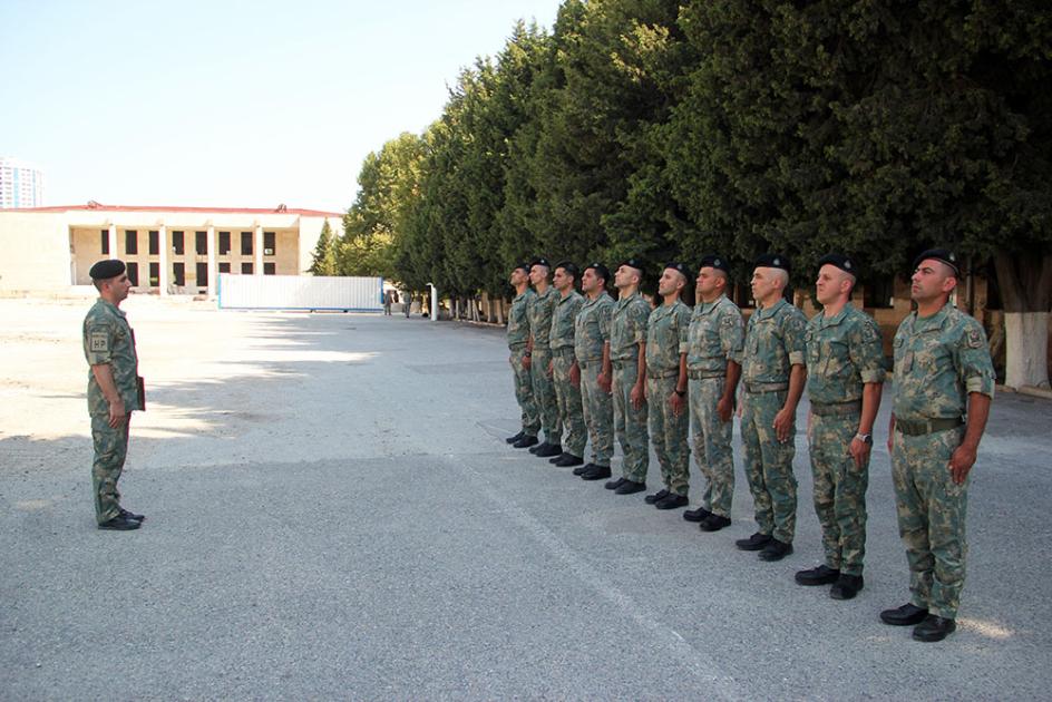 Hərbi qulluqçular məharət dərəcələri üzrə sınaq imtahanlarına cəlb olunublar