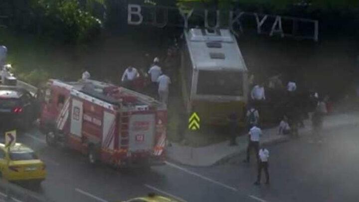 İstanbulda avtobus divara çırpılıb: Bir nəfər ölüb, 17 yaralı var