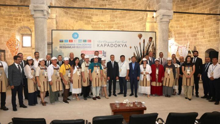 Türk dünyasının rəssamları Kapadokiyada bir araya gəlib