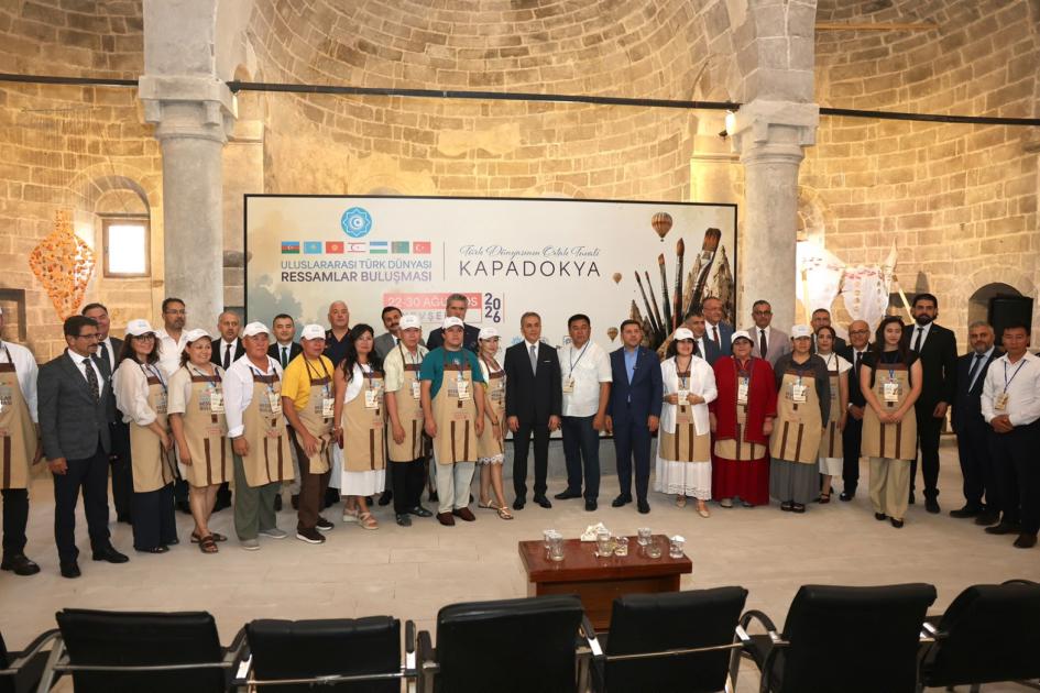 Türk dünyasının rəssamları Kapadokiyada bir araya gəlib