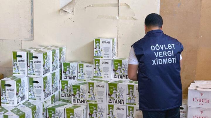 Naxçıvanda külli miqdarda saxta aksiz markalı alkoqollu içkilər aşkarlanıb 