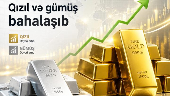 Qızıl və gümüş bahalaşıb