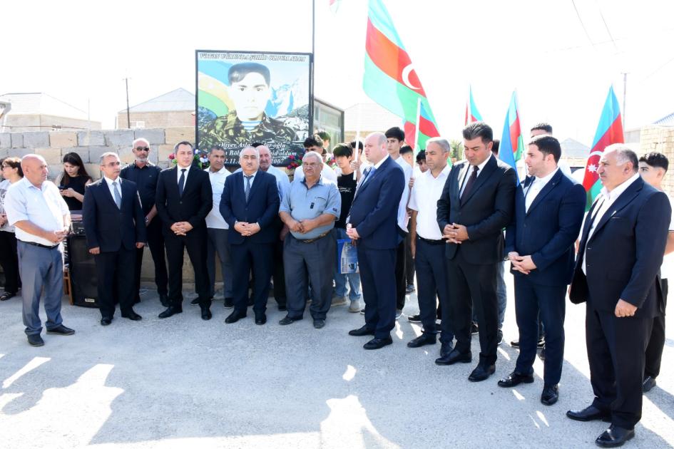 Qaradağ rayonunun Puta qəsəbəsində şəhid Aslan Əliyevin xatirəsi anılıb