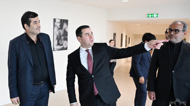 İranın idman və gənclər naziri Bakı Su İdman Sarayında olub
