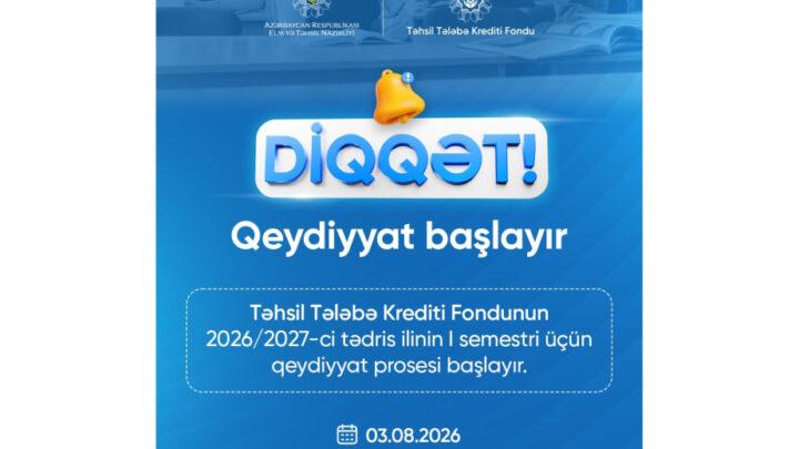 Təhsil Tələbə Krediti Fondu yeni müraciət dövrünü açıq elan edir