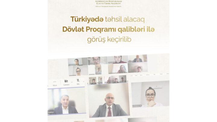 Dövlət Proqramı çərçivəsində Türkiyədə təhsil hüququ qazanan tələbələrlə görüş təşkil olunub
