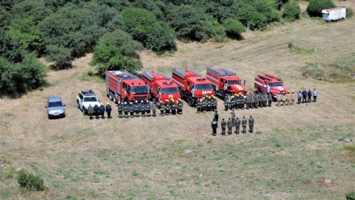 Şahbuzda meşəlik ərazidə “yanğının söndürülməsi” əməliyyatları yerinə yetirilib