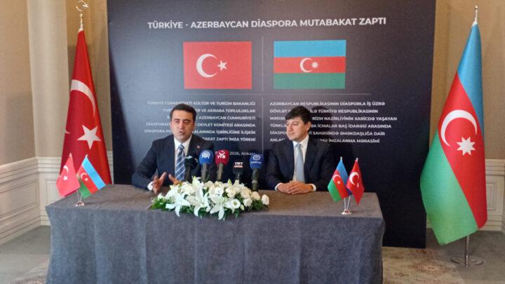 Azərbaycan və Türkiyə arasında diaspor sahəsində əməkdaşlıq haqqında memorandum imzalanıb