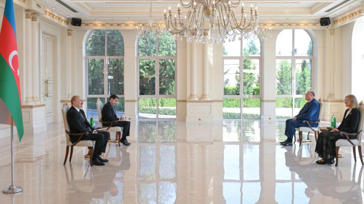Prezident İlham Əliyev Estoniyanın Azərbaycanda yeni təyin olunmuş səfirini qəbul edib