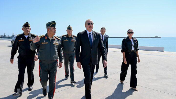 Prezident İlham Əliyev Hərbi Dəniz Qüvvələrində olub
