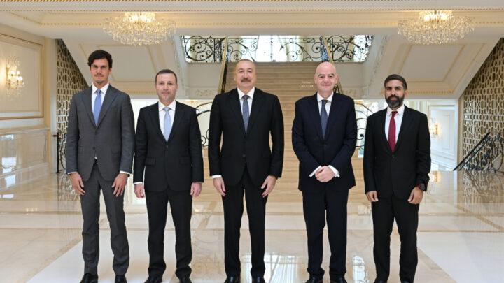 Prezident İlham Əliyev FIFA-nın prezidentini qəbul edib