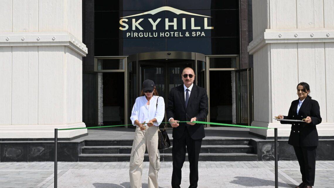 Prezident İlham Əliyev və birinci xanım Mehriban Əliyeva Şamaxıda “Pirqulu Park” hotelinin açılışında iştirak ediblər