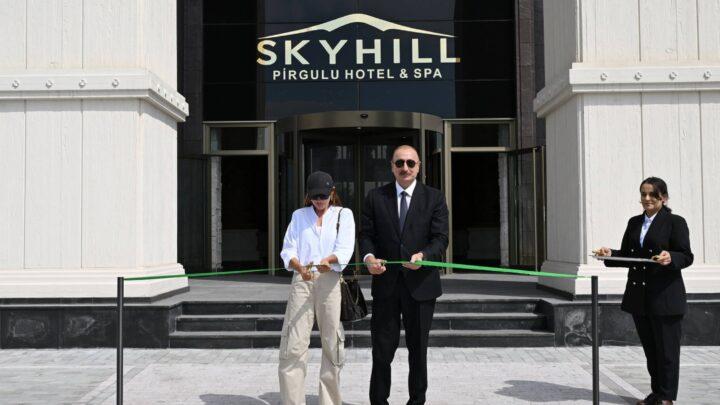 Prezident İlham Əliyev və birinci xanım Mehriban Əliyeva Şamaxıda “Pirqulu Park” hotelinin açılışında iştirak ediblər