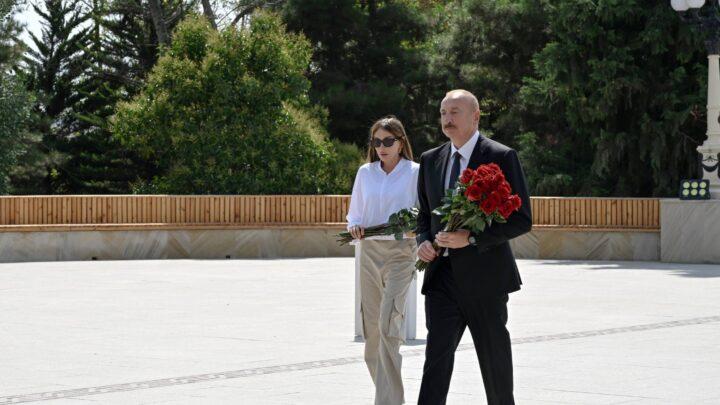 Prezident İlham Əliyev və birinci xanım Mehriban Əliyeva Şamaxı rayonuna səfər ediblər