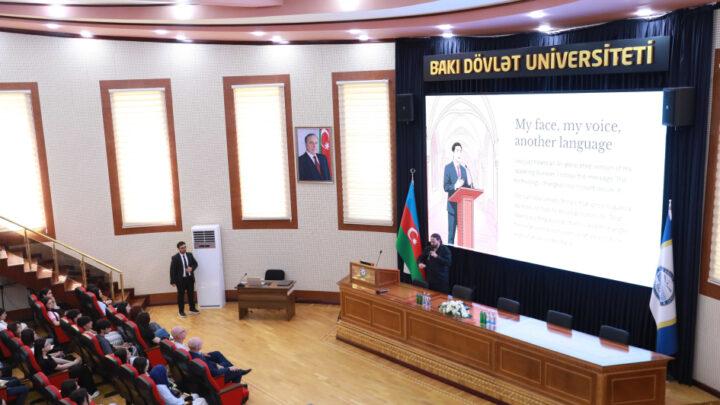 Oksford Universitetinin tədqiqatçısı BDU-da mühazirə oxuyub