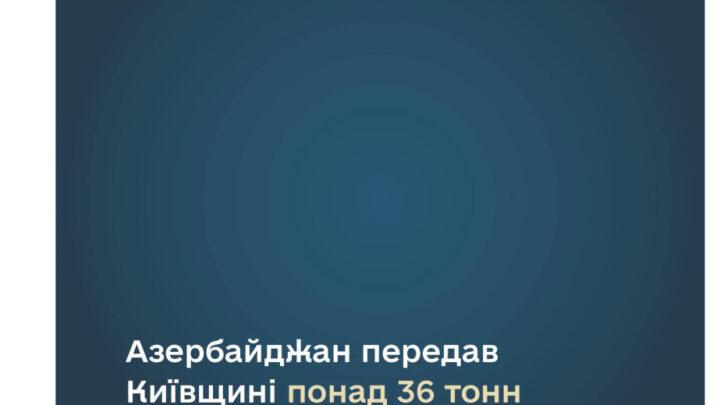 Azərbaycan Ukraynanın Kiyev bölgəsinə 36 tondan çox enerji avadanlığı verib