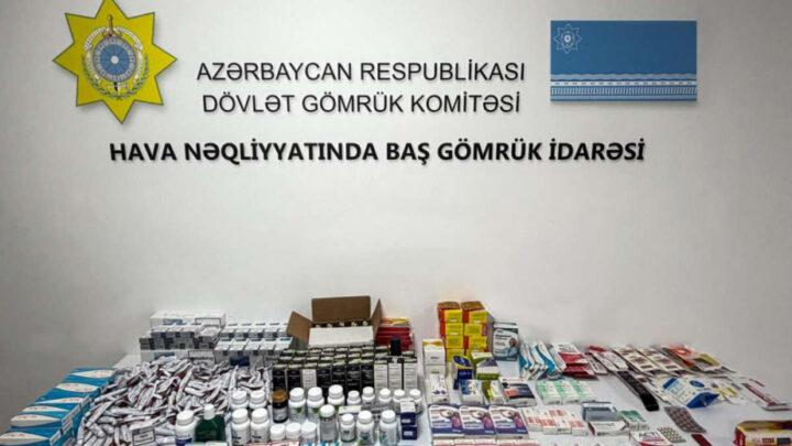 Gömrük nəzarətindən gizlədilən dərman vasitələri və siqaretlər aşkarlanıb