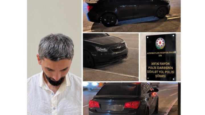 Narkotikin təsiri altında maşın sürən şəxs həbs edilib