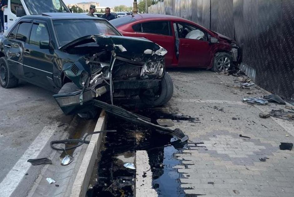 Naxçıvanda zəncirvari qəza – 4 avtomobil toqquşub