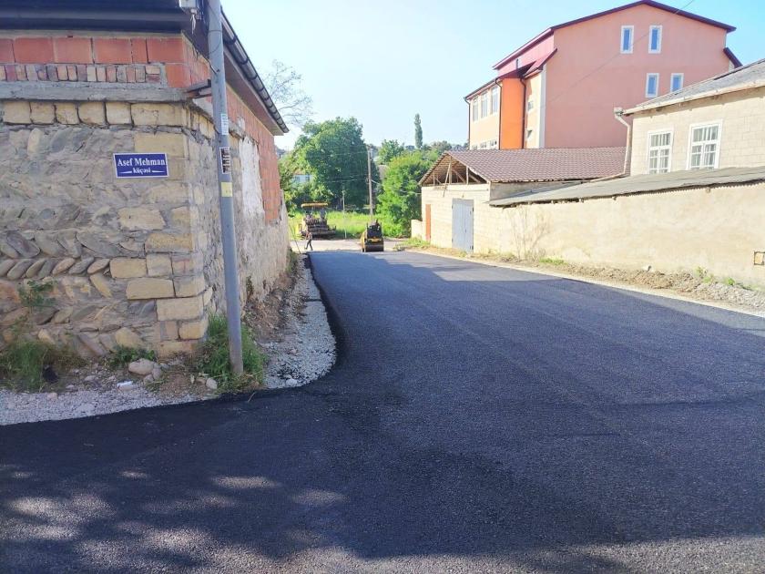 Qusar şəhərində 18 küçə asfaltlanır