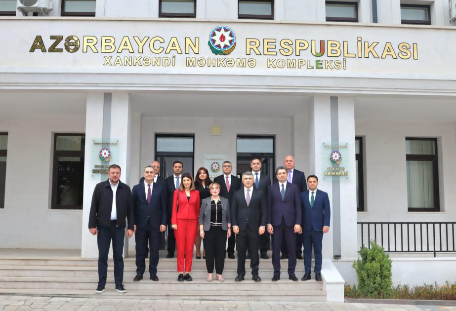 Gürcüstan Ali Məhkəməsinin sədri Xankəndidə və Xocalıda olub