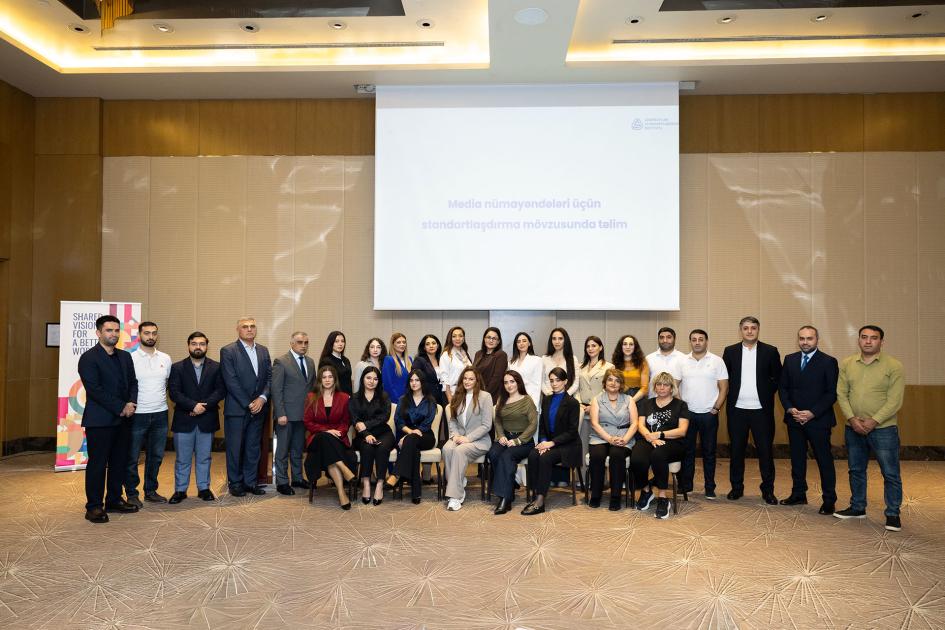 Media nümayəndələrinə standartlaşdırma mövzusunda təlim keçirilib