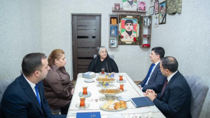 Vətən müharibəsi şəhidi Müşfiq İbrahimovun ailəsi ziyarət edilib