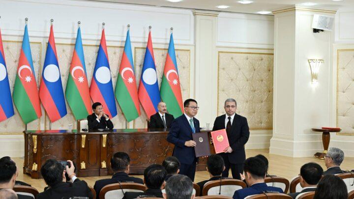 Azərbaycan ilə Laos arasında Birgə Bəyanat qəbul olunub və sənədlər mübadilə edilib