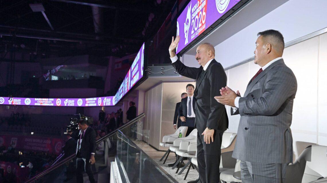 Prezident İlham Əliyev cüdo üzrə dünya çempionatının açılış mərasimində iştirak edib