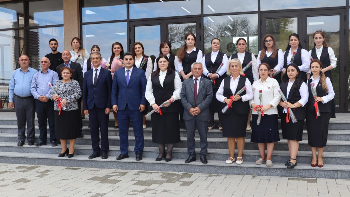 ETİHİ Respublika Komitəsinin əməkdaşları azad edilmiş torpaqlarda çalışan müəllimlərlə görüşüblər