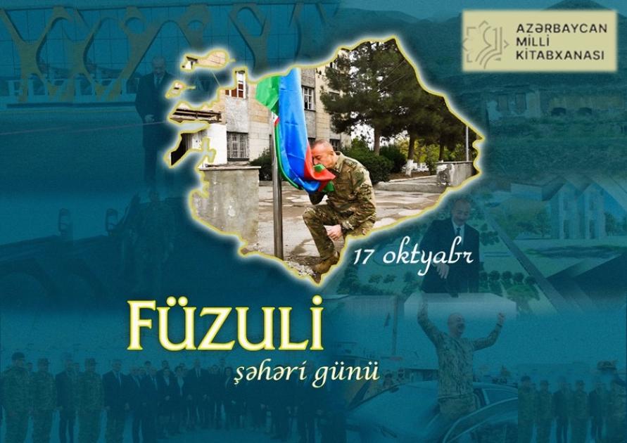Milli Kitabxanada “Füzuli şəhəri Günü” adlı virtual və ənənəvi kitab sərgisi təqdim olunub