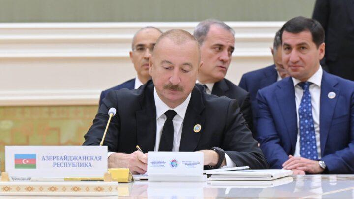 Türkmənbaşı şəhərində sənədlərin imzalanması mərasimi olub